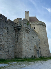 Fototapeta na wymiar Cité médiéval de Carcassonne, Occitanie