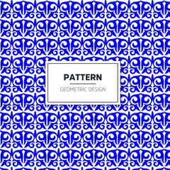  Qazaq stile pattern. blue background