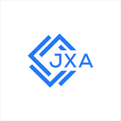 JXA technology letter logo design on white  background. JXA creative initials technology letter logo concept. JXA technology letter design.
