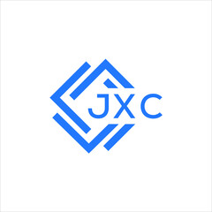 Obraz premium JXC technology letter logo design on white background. JXC creative initials technology letter logo concept. JXC technology letter design. 