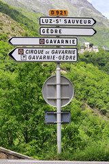 Panneau entrée au village de Gavarnie