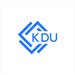 KDU technology letter logo design on white  background. KDU creative initials technology letter logo concept. KDU technology letter design.