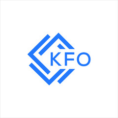 KFO technology letter logo design on white  background. KFO creative initials technology letter logo concept. KFO technology letter design.