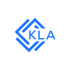 KLA technology letter logo design on white  background. KLA creative initials technology letter logo concept. KLA technology letter design.