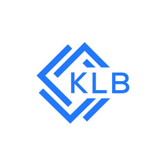 KLB technology letter logo design on white  background. KLB creative initials technology letter logo concept. KLB technology letter design.