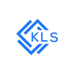KLS technology letter logo design on white  background. KLS creative initials technology letter logo concept. KLS technology letter design.