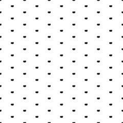 Square seamless background pattern from black potatoes symbols. The pattern is evenly filled. Vector illustration on white background