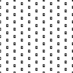 Square seamless background pattern from geometric shapes. The pattern is evenly filled with big black washer symbols. Vector illustration on white background