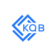 KQB technology letter logo design on white  background. KQB creative initials technology letter logo concept. KQB technology letter design.