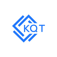 Obraz premium KQT technology letter logo design on white background. KQT creative initials technology letter logo concept. KQT technology letter design.