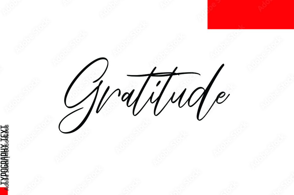 Fototapete Gratitude Slogan of Christmas Typescript Text