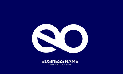 Alphabet EB or BE infinity design creative monogram vector logo template