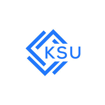 KSU technology letter logo design on white  background. KSU creative initials technology letter logo concept. KSU technology letter design.
