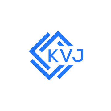 KVJ technology letter logo design on white  background. KVJ creative initials technology letter logo concept. KVJ technology letter design.
