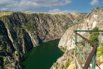 View from the Mirador del Fraile viewpoint. Arribes del Duero. Salamanca, Spain - obrazy, fototapety, plakaty
