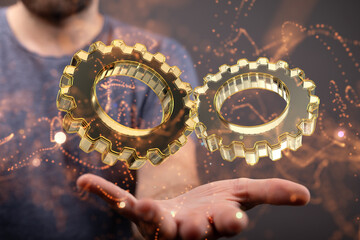 gear Technology setting concept background
