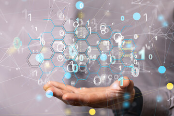 Business intelligence analyst dashboard on virtual