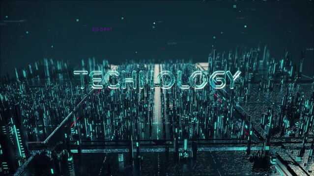 DApp with digital technology hitech concept