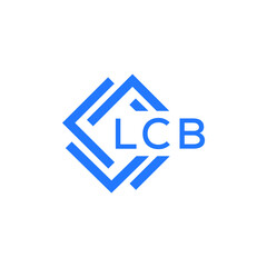 LCB technology letter logo design on white  background. LCB creative initials technology letter logo concept. LCB technology letter design.

