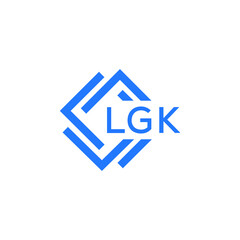 LGK technology letter logo design on white  background. LGK creative initials technology letter logo concept. LGK technology letter design.

