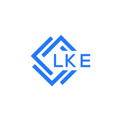 LKE technology letter logo design on white  background. LKE creative initials technology letter logo concept. LKE technology letter design.