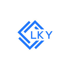 LKY technology letter logo design on white  background. LKY creative initials technology letter logo concept. LKY technology letter design.