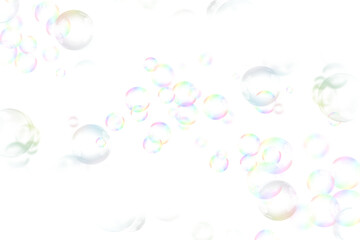 Bubbles Photoshop Overlays: Realistic Soap air bubbles Photo effect, Photo Overlays, png - obrazy, fototapety, plakaty