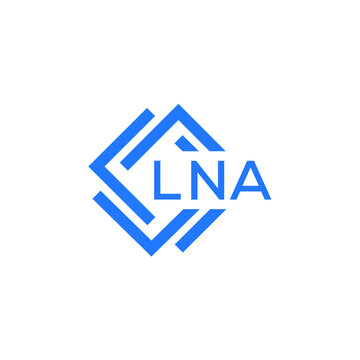 LNA technology letter logo design on white  background. LNA creative initials technology letter logo concept. LNA technology letter design.