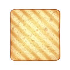 Diagonally Striped Toast Composition