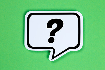 Question mark asking questions ask help problem information support speech bubble communication concept talking saying - obrazy, fototapety, plakaty