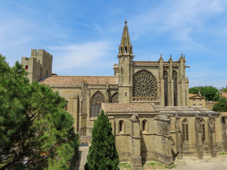Fototapeta na wymiar Basilique Saint-Nazaire de Carcassonne, Occitanie