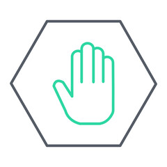 Obraz premium Stop Icon Design