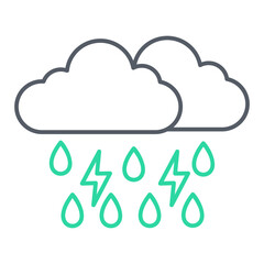 Thunderstorm Icon Design