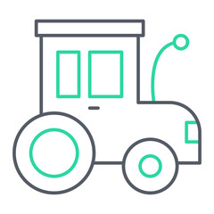 Toy Tractor Icon Design