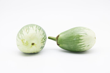 Green Eggplant isolated on white background