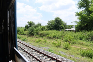 Obraz premium View from Thai car window