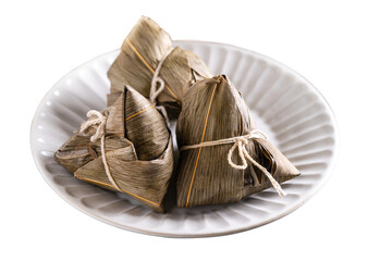 Zongzi, rice dumpling - Design concept of famous food in duanwu dragon boat festival.