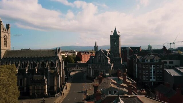View from a height in Dublin