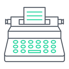 Typewriter Icon Design