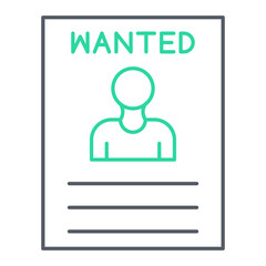 Wanted Icon Design