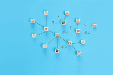 Conceptual image of a logistics scheme