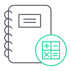 Accounting Book Icon Design