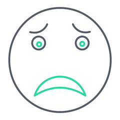 Tired Emoji Icon Design