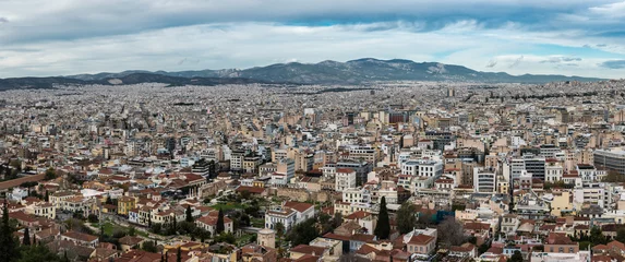 Papier Peint photo autocollant Athènes Athens, Attica - Greece - View over Athens, taken from the Acropolis hill