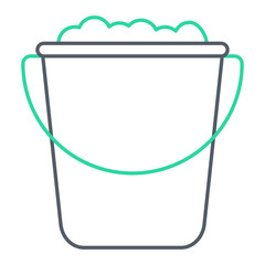 Sand Bucket Icon Design