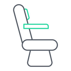 Pilot Seat Icon Design