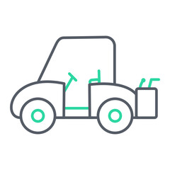 Golf Cart Icon Design