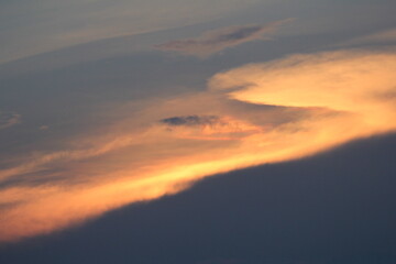 sunset in the clouds