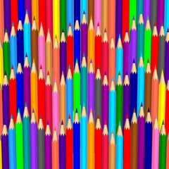 wave pattern pencil with multicolour
