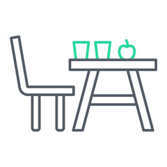 Camping Table Icon Design